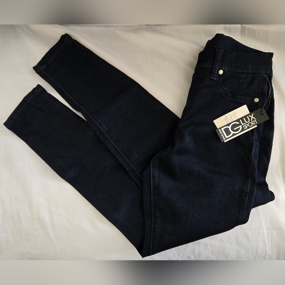 Diane Gilman DG Lux Sport Jeggings XS NWT Dark Wash Skinny Ankle
